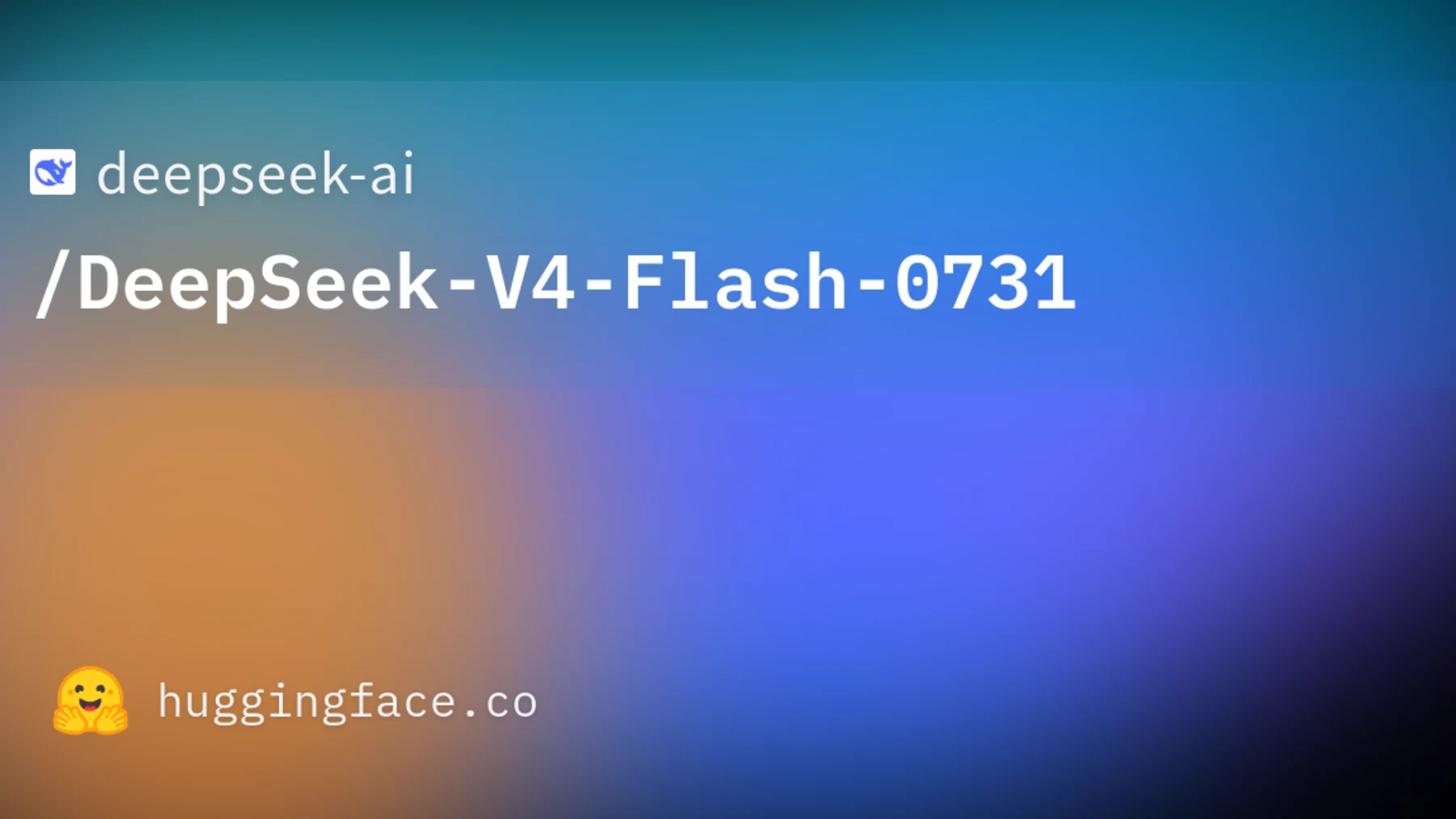 DeepSeek V4 Flash 0731 official model card
