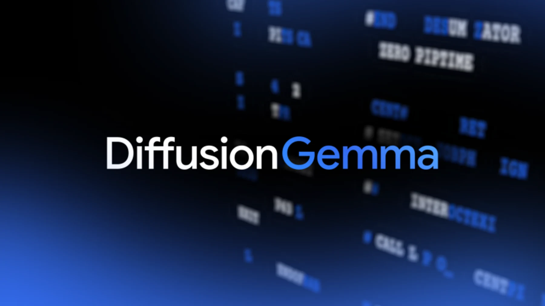 Google DiffusionGemma official release artwork