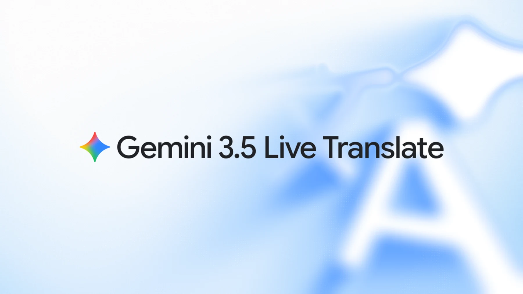 Google Gemini 3.5 Live Translate official release artwork