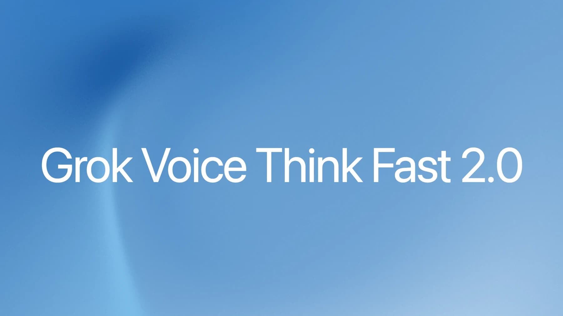 xAI Grok Voice Think Fast 2.0 official release artwork